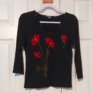 Black Top with Red Accents